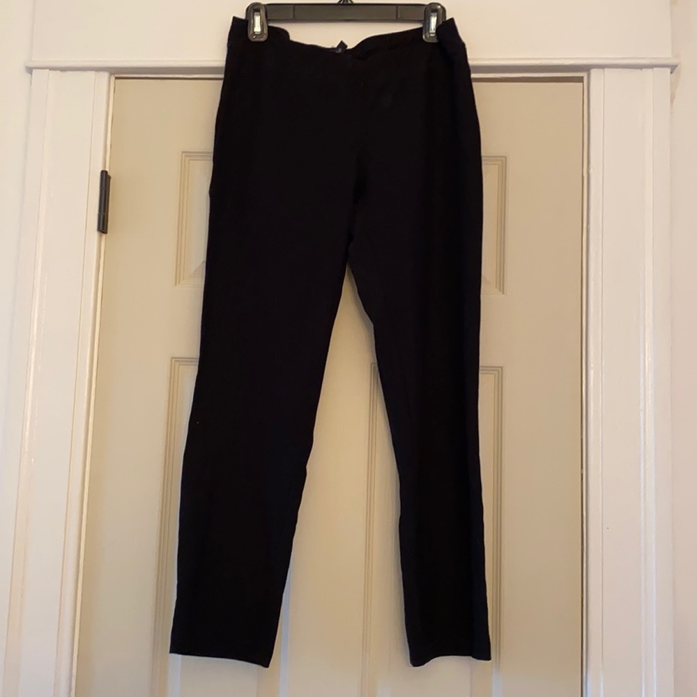 Eileen fisher stretch crepe tapered ankle pant
